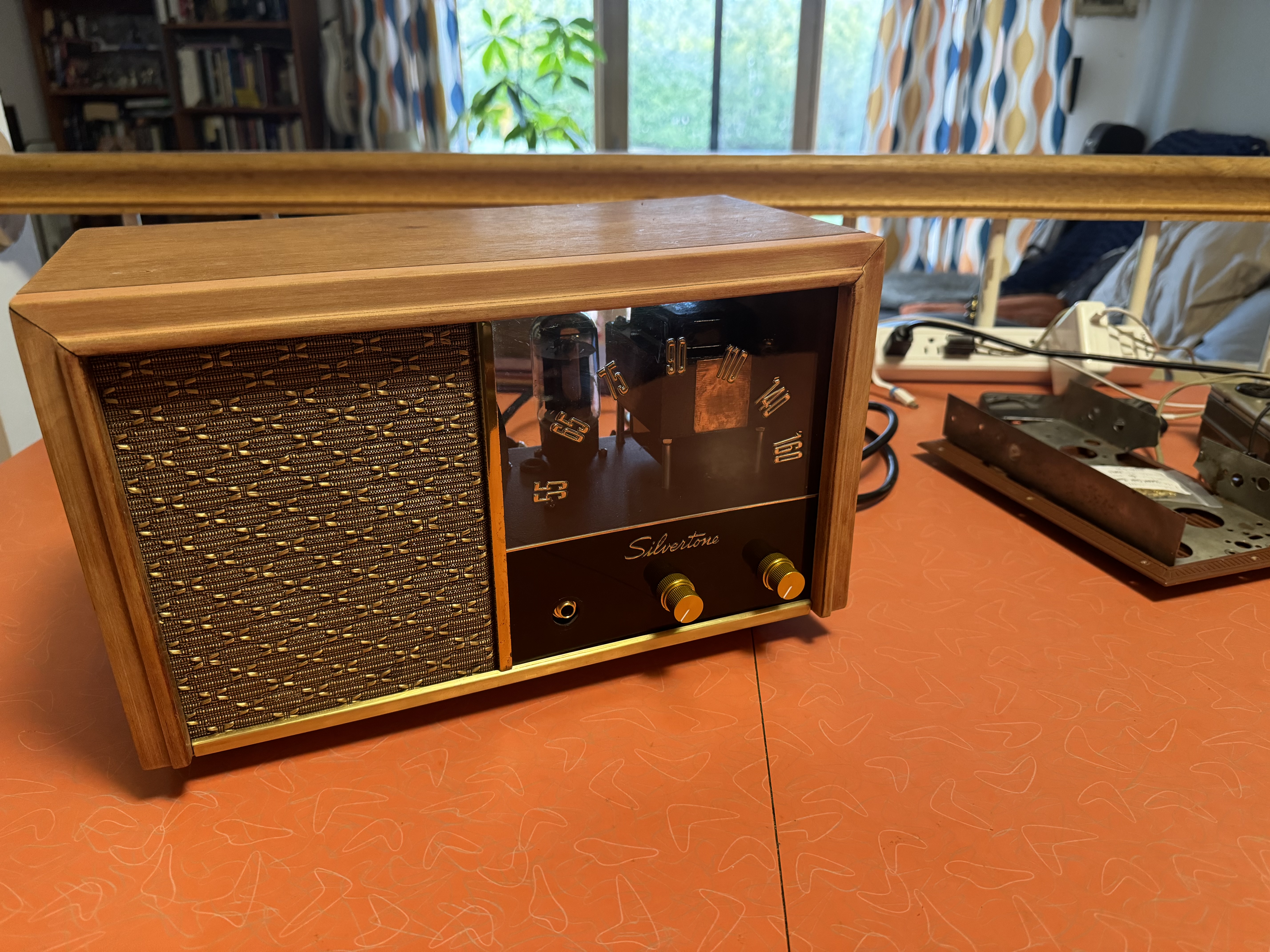 Repaired Marshall tube amp interior